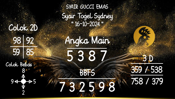 SYAIR GUCCI EMAS - Syair Togel Sydney