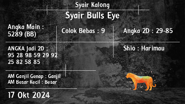 Syair Kalong - Syair Bulls Eye