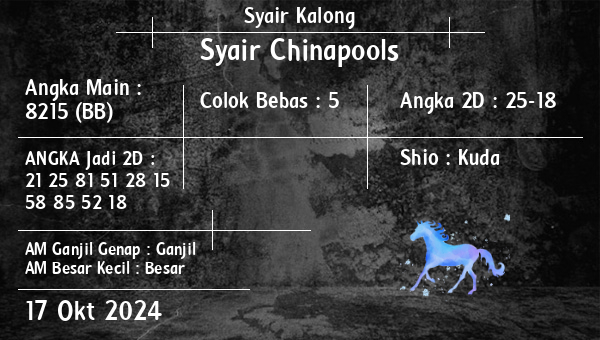 Syair Kalong - Syair Chinapools