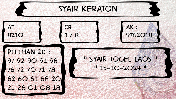 Syair Keraton - Syair Togel Laos