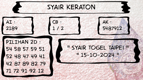 Syair Keraton - Syair Togel Taipei