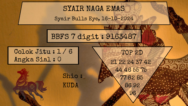 SYAIR NAGA EMAS - Syair Bulls Eye