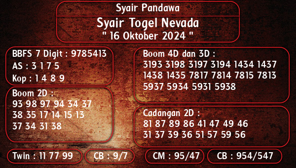 Syair Pandawa - Syair Togel Nevada