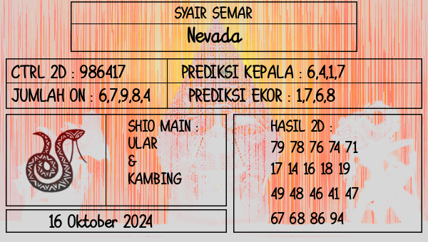 SYAIR SEMAR - Nevada