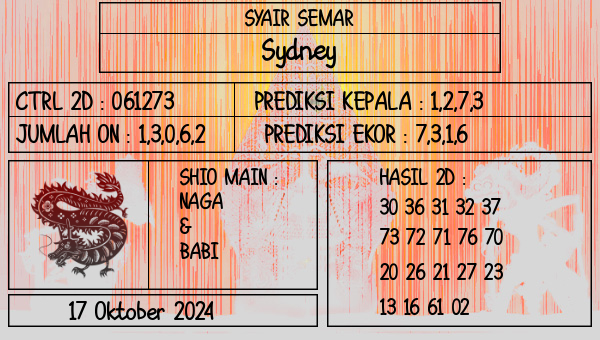 SYAIR SEMAR - Sydney