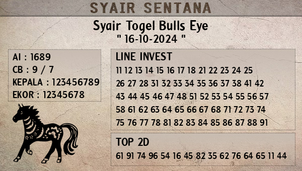  - Syair Togel Bulls Eye