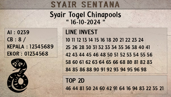  - Syair Togel Chinapools