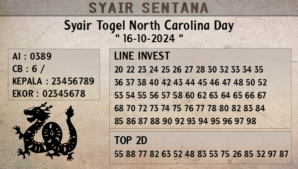  - Syair Togel North Carolina Day