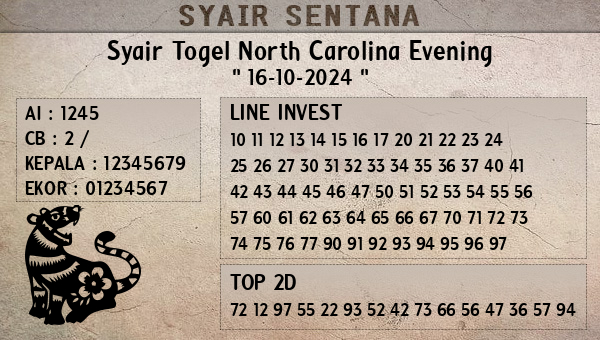  - Syair Togel North Carolina Evening