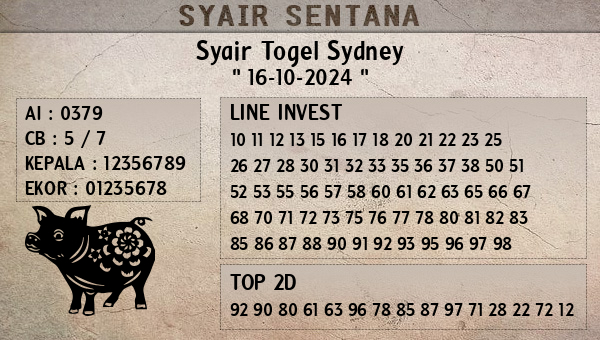  - Syair Togel Sydney