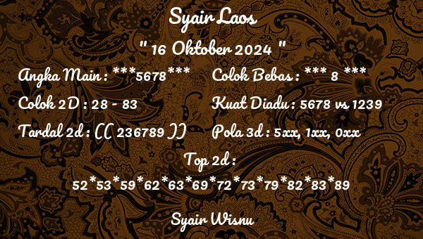 Syair Wisnu - Syair Laos